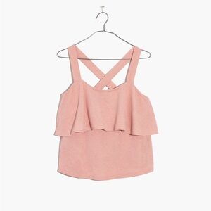 Madewell Texture & Thread Tiered Tank Top - XS